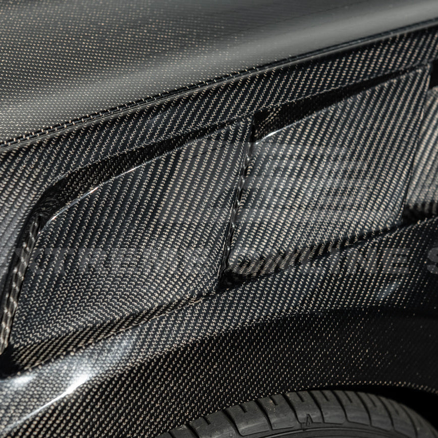 2018-23 Ford Mustang S550 | GTD Style Primed Black Front Side Vented Fenders image 13