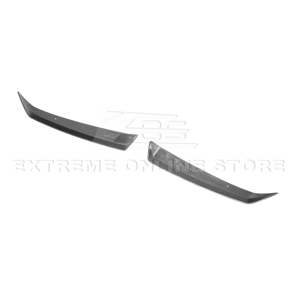 Corvette C8 Z06 DRY CARBON FIBER Wicker-bill Extension Winglets image 19