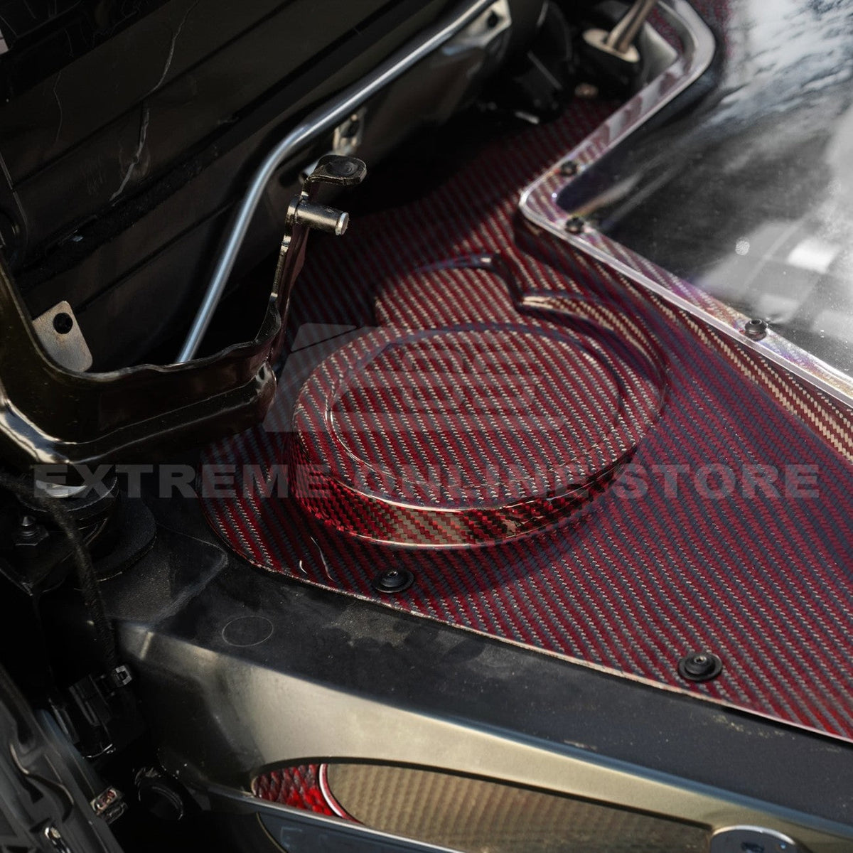 Corvette C8 HTC DRY Carbon Fiber Engine Bay Panel Cover image 46
