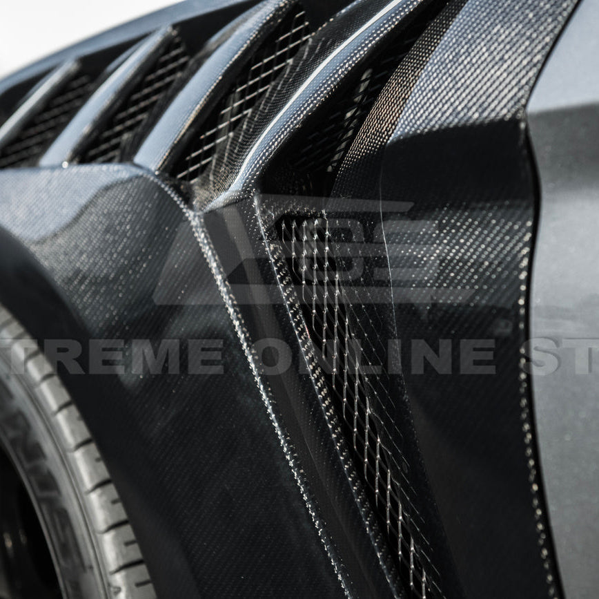 2018-23 Ford Mustang S550 | GTD Style Primed Black Front Side Vented Fenders image 17