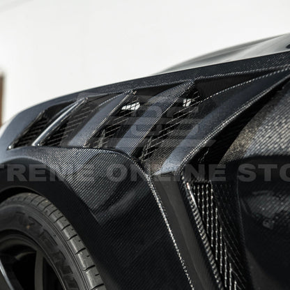 2018-23 Ford Mustang S550 | GTD Style Primed Black Front Side Vented Fenders image 18