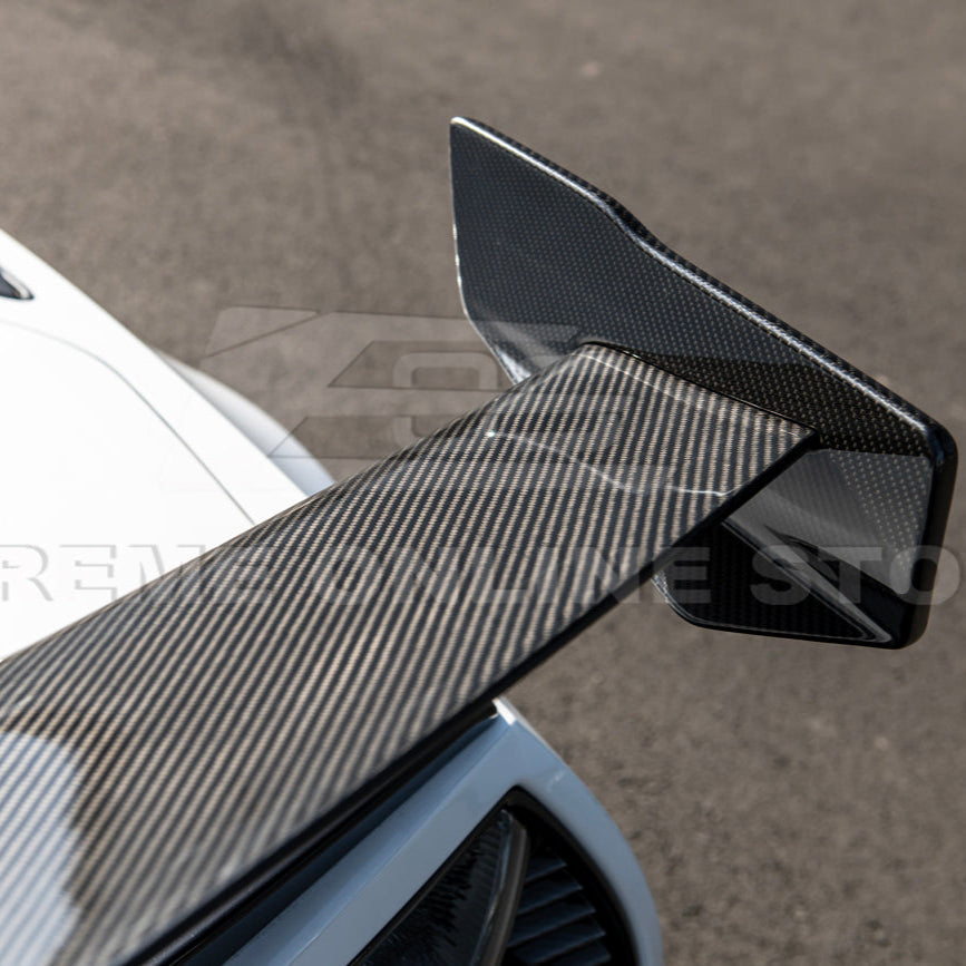 Corvette C7 ZR1 ZTK Conversion Rear Spoiler High Wing With Wing Riser image 54