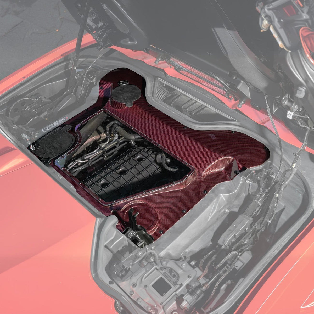 Corvette C8 HTC DRY Carbon Fiber Engine Bay Panel Cover image 42