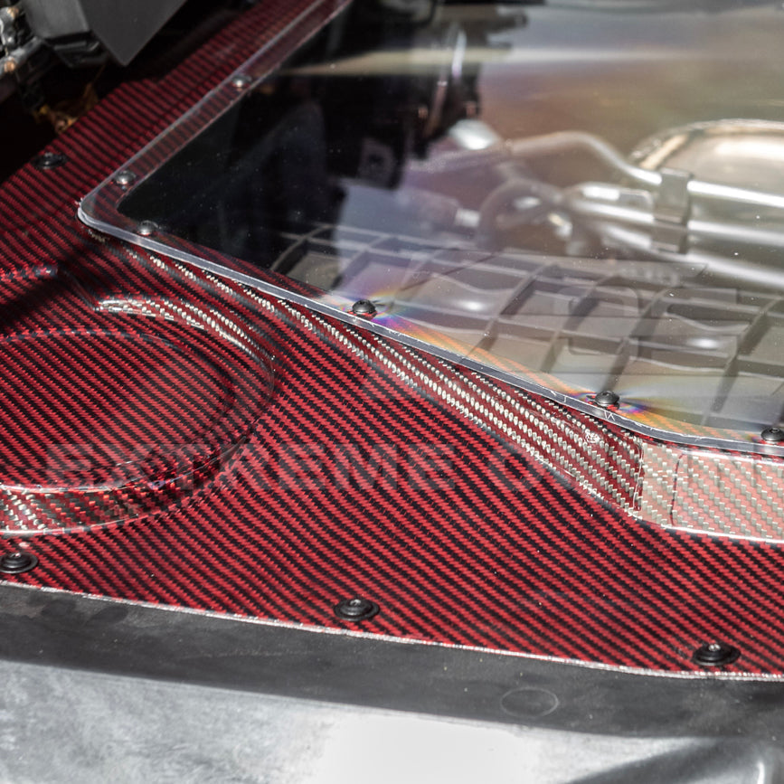 Corvette C8 HTC DRY Carbon Fiber Engine Bay Panel Cover image 48
