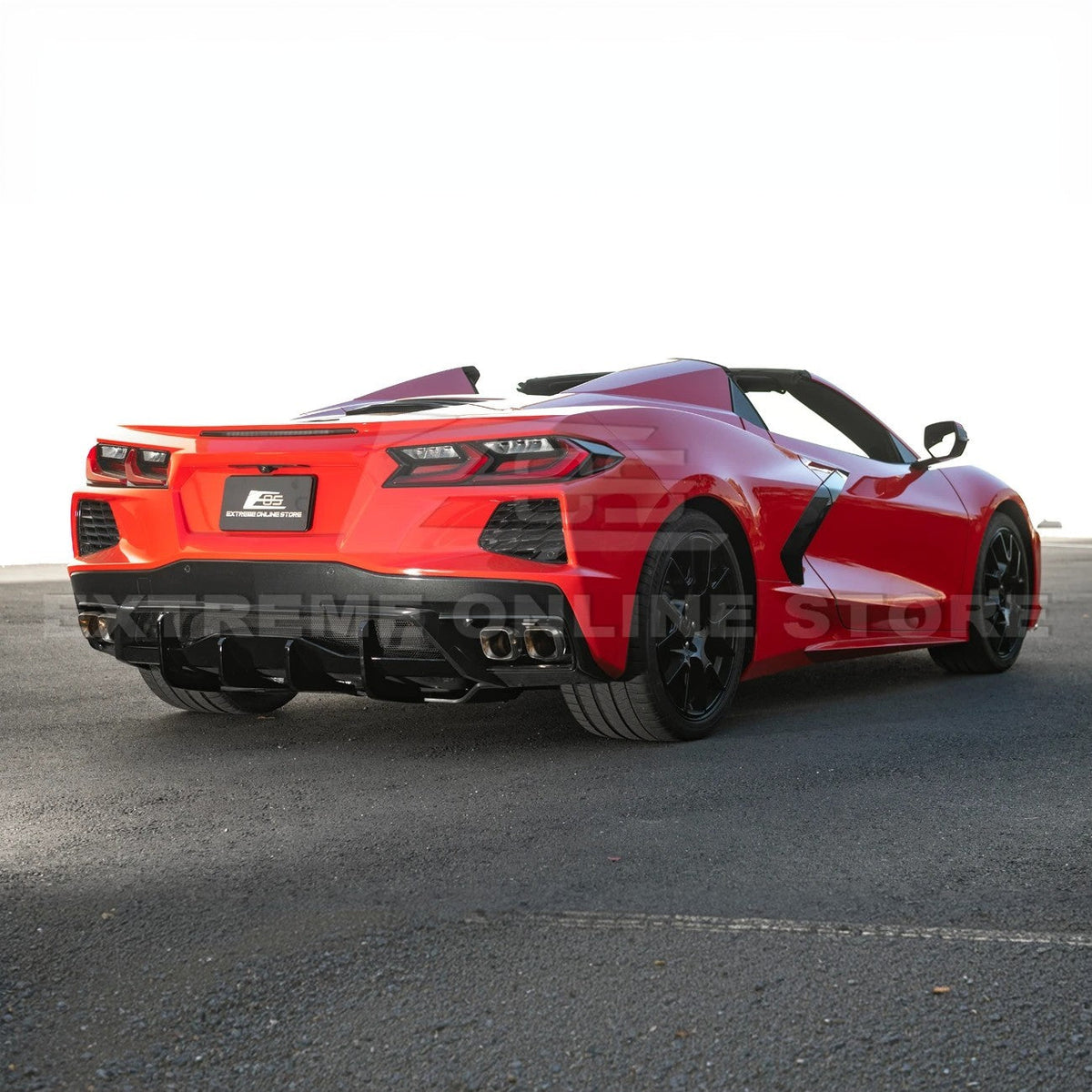Corvette C8 Rear Bumper Add-On Diffuser Lip image 8