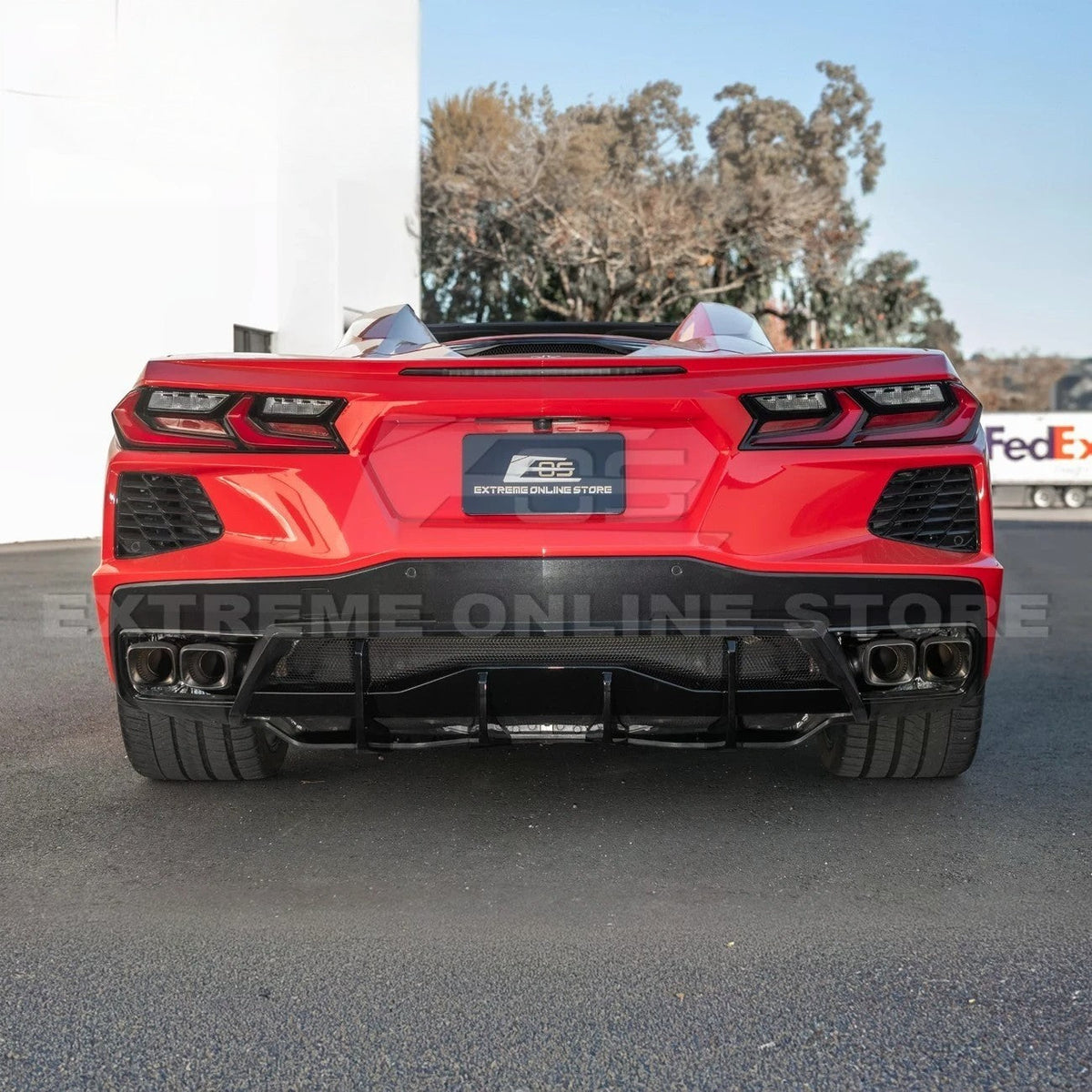 Corvette C8 Rear Bumper Add-On Diffuser Lip image 6