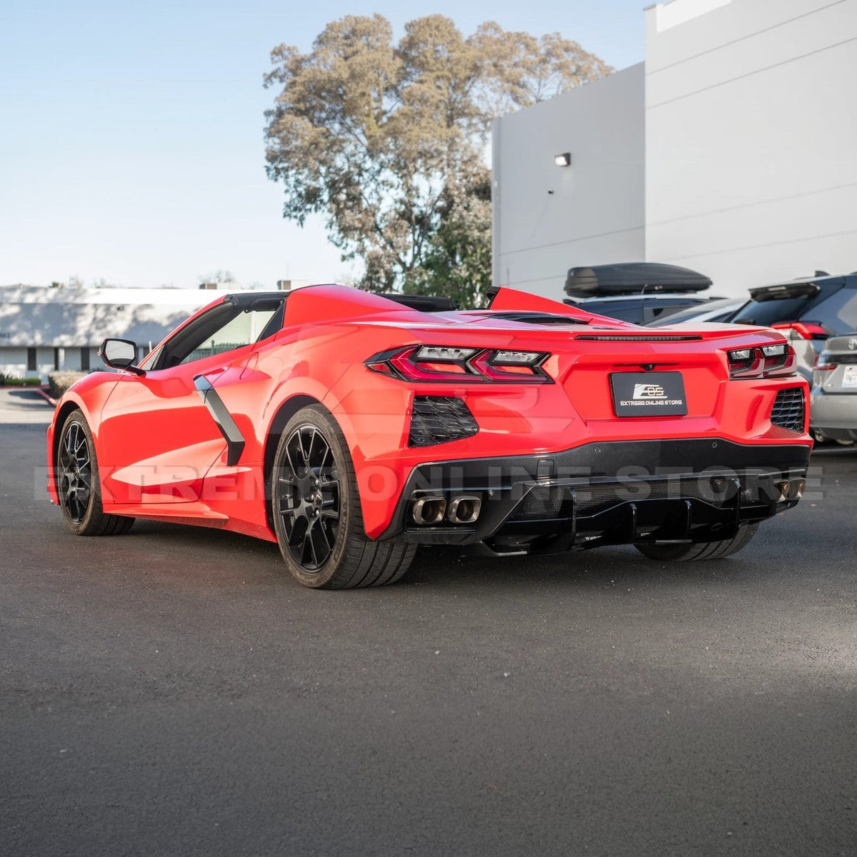 Corvette C8 Rear Bumper Add-On Diffuser Lip image 4