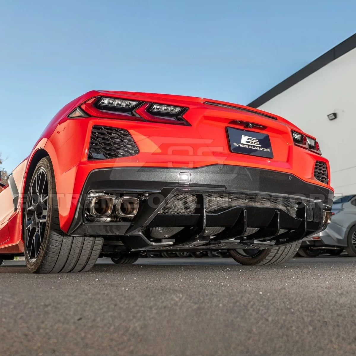 Corvette C8 Rear Bumper Add-On Diffuser Lip image 12