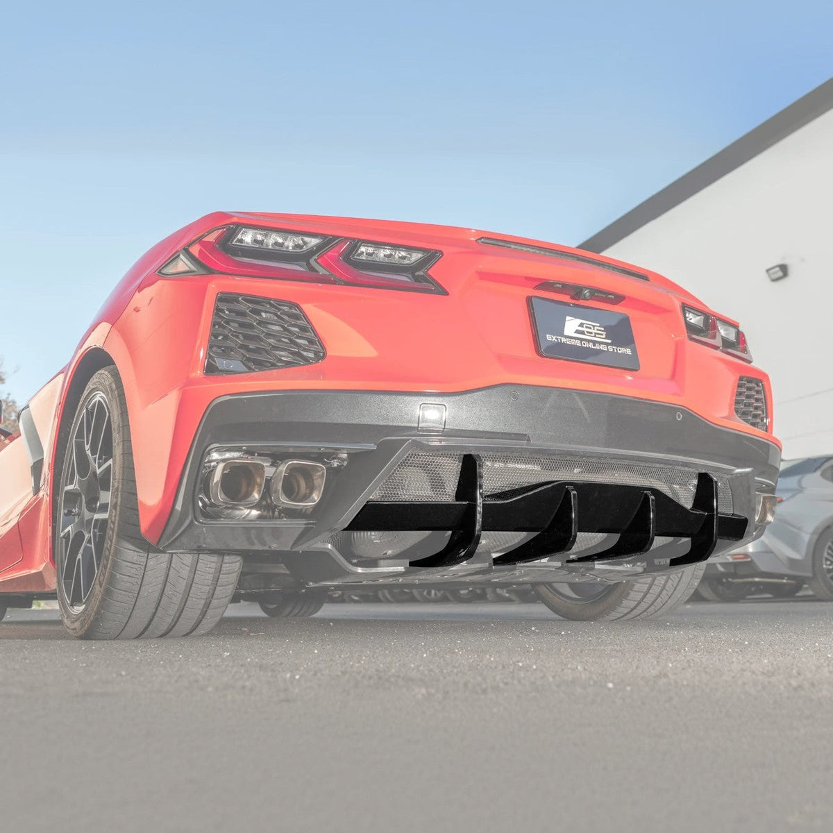 Corvette C8 Rear Bumper Add-On Diffuser Lip image 3
