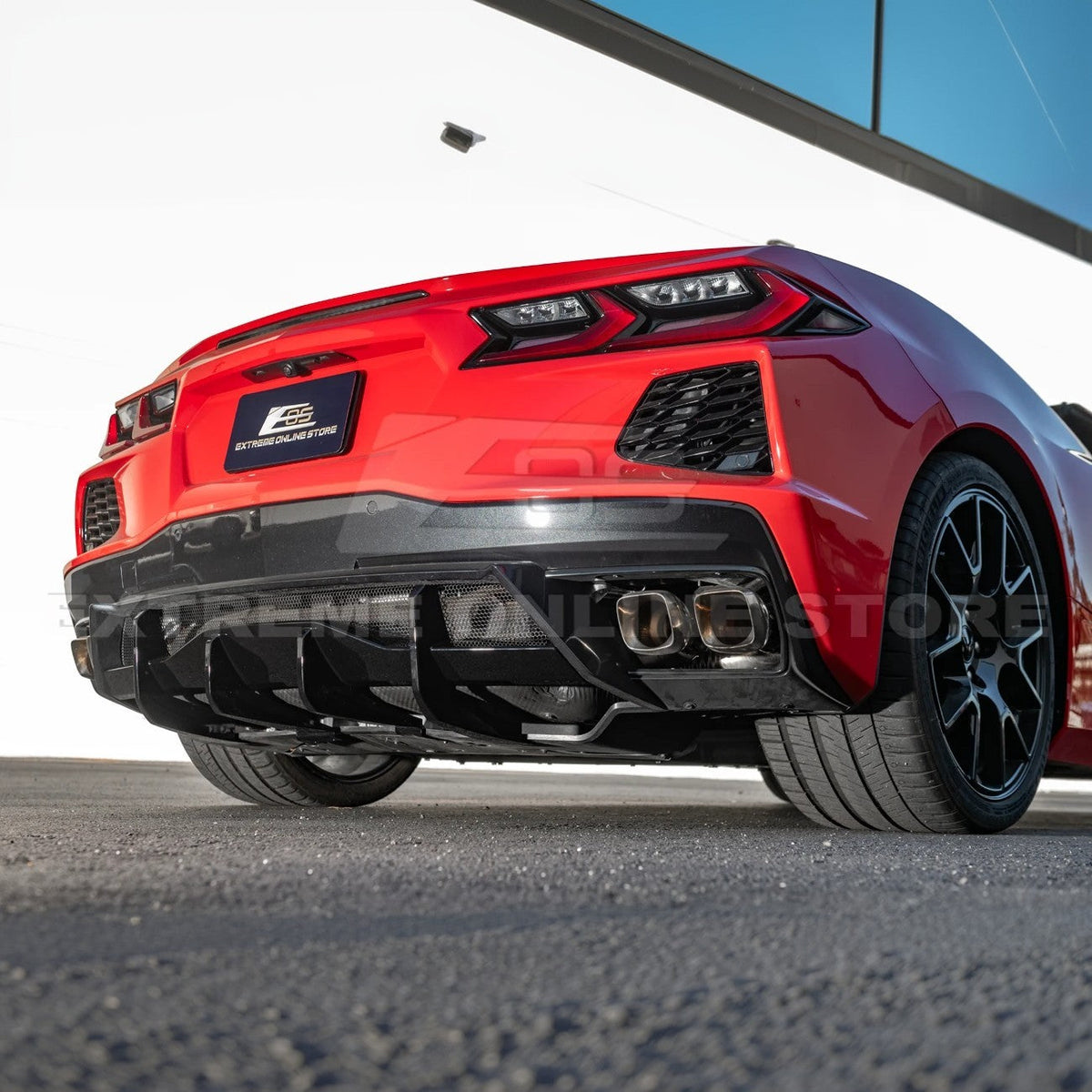 Corvette C8 Rear Bumper Add-On Diffuser Lip image 10