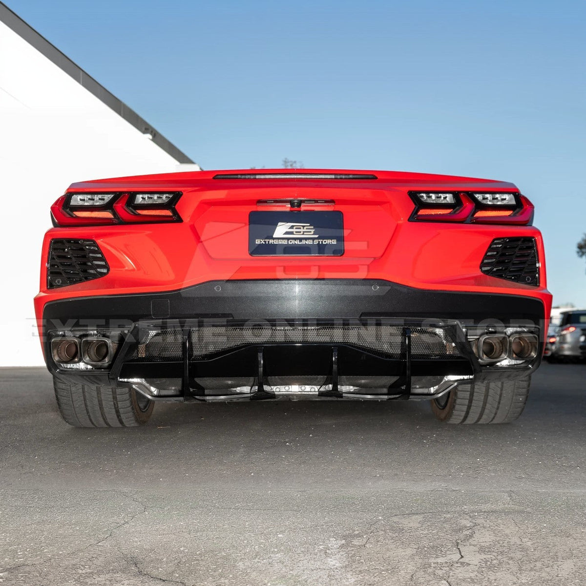 Corvette C8 Rear Bumper Add-On Diffuser Lip image 11
