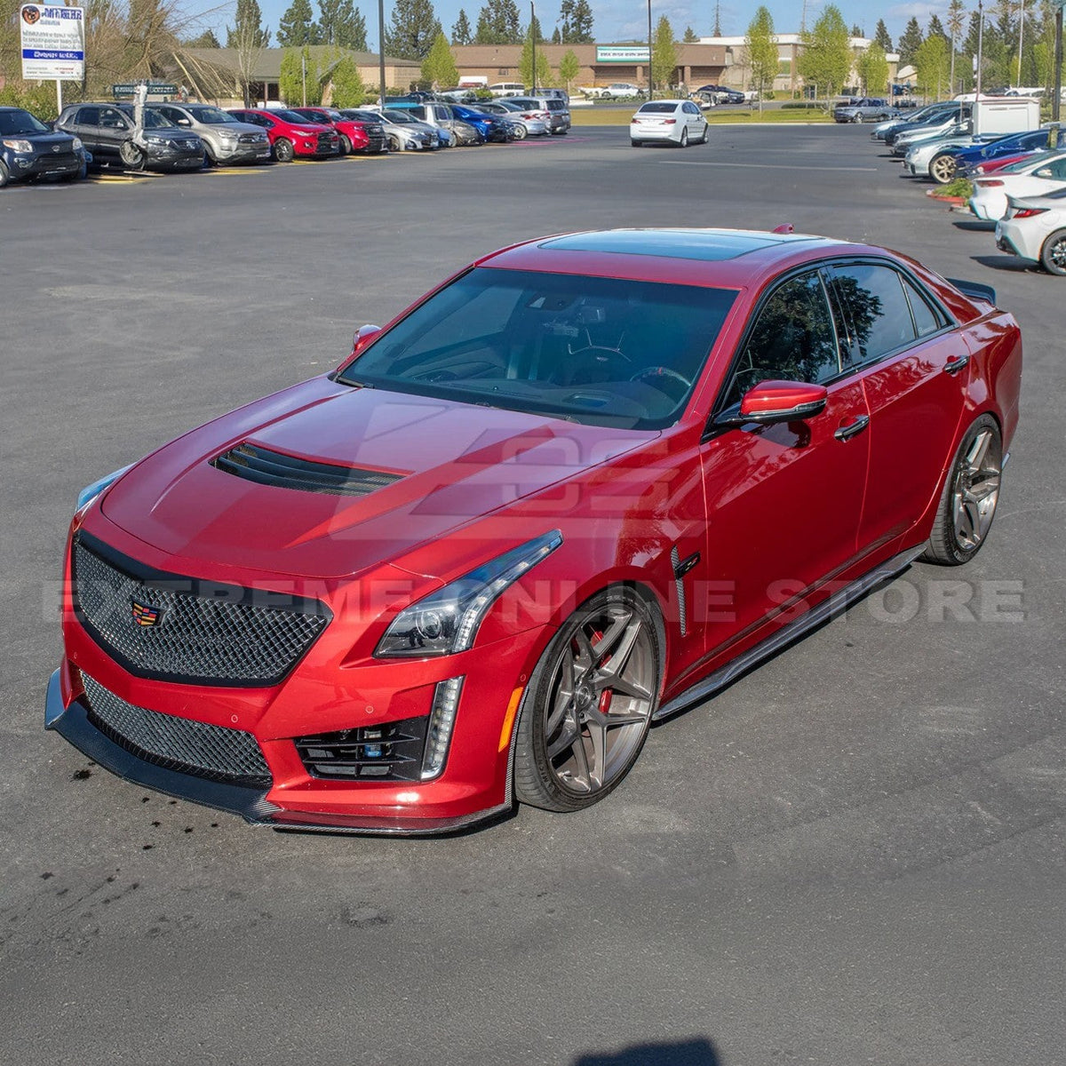 2016-19 Cadillac CTS-V Front Splitter Side Wheel image 40