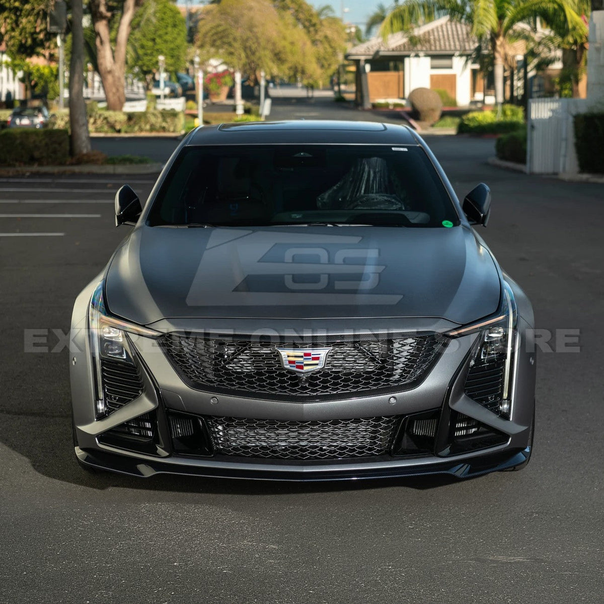 2025-Up Cadillac CT5-V Blackwing DRY CARBON FIBER Front Upper & Lower Grille Trim image 5