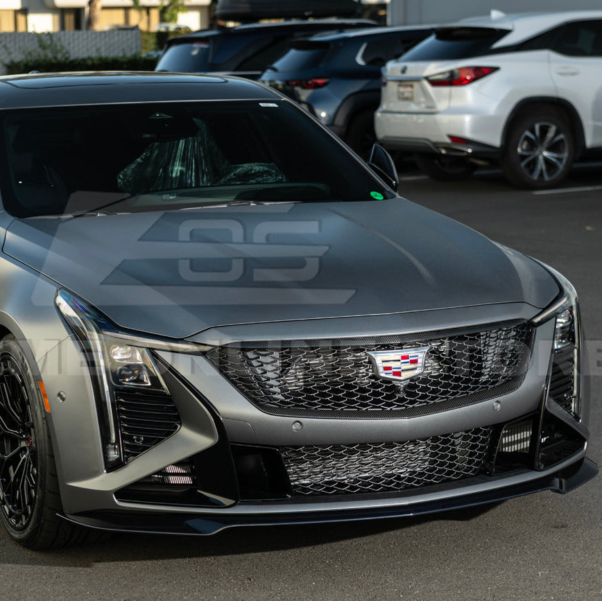 2025-Up Cadillac CT5-V Blackwing | DRY CARBON FIBER Front Upper Grille Trim Insert image 6