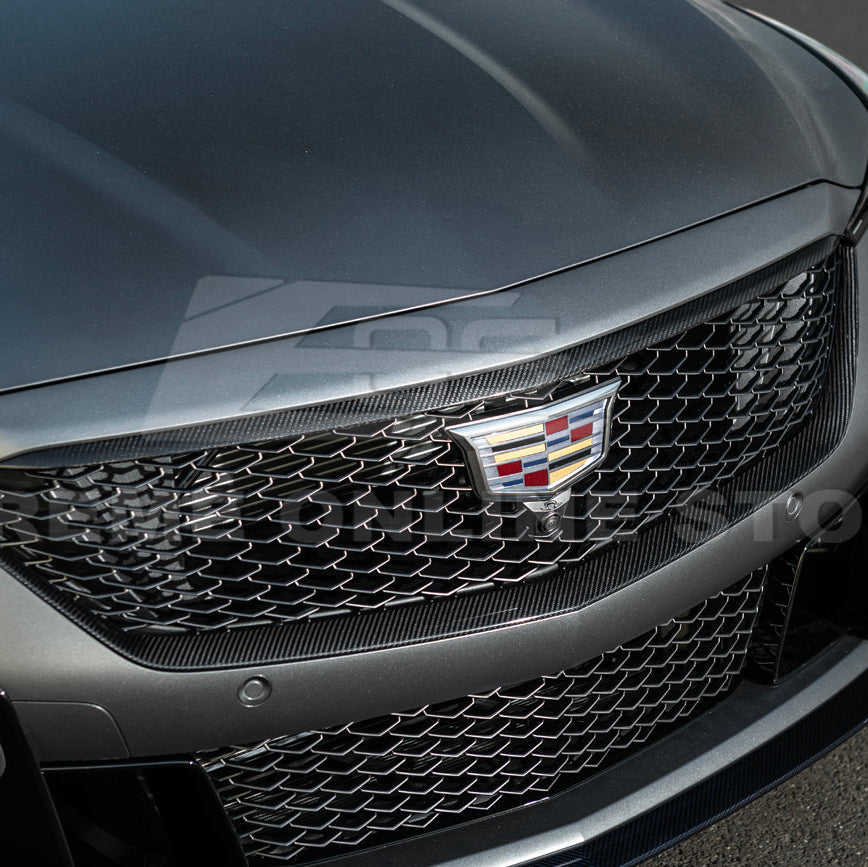 2025-Up Cadillac CT5-V Blackwing | DRY CARBON FIBER Front Lower Grille Trim Insert image 7