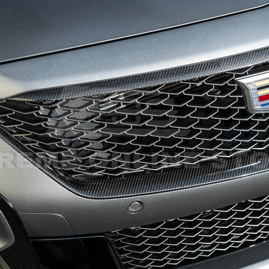 2025-Up Cadillac CT5-V Blackwing | DRY CARBON FIBER Front Upper Grille Trim Insert image 8