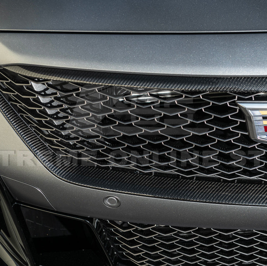 2025-Up Cadillac CT5-V Blackwing | DRY CARBON FIBER Front Upper Grille Trim Insert image 10