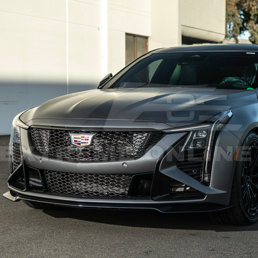 2025-Up Cadillac CT5-V Blackwing DRY CARBON FIBER Front Upper & Lower Grille Trim image 4
