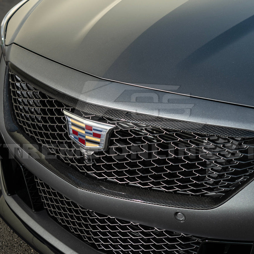 2025-Up Cadillac CT5-V Blackwing | DRY CARBON FIBER Front Lower Grille Trim Insert image 10