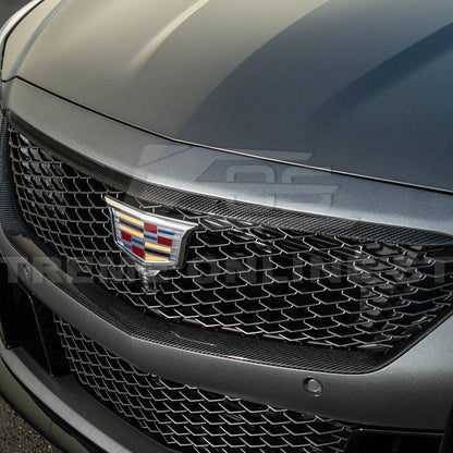 2025-Up Cadillac CT5-V Blackwing | DRY CARBON FIBER Front Upper Grille Trim Insert image 7
