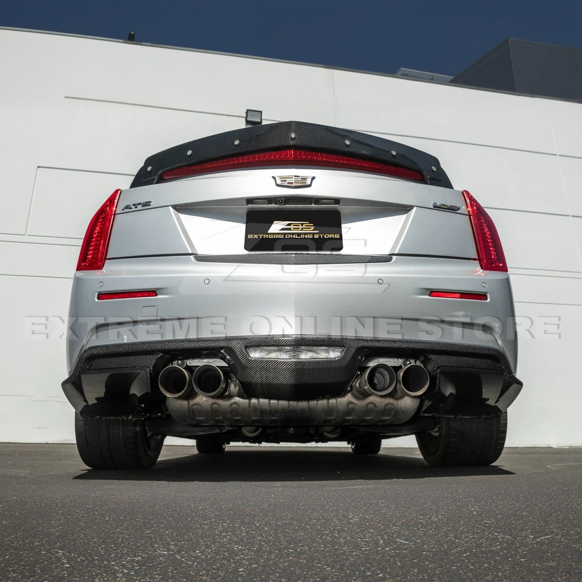 2016-19 Cadillac ATS-V Factory Style Rear Bumper Diffuser Lip image 7