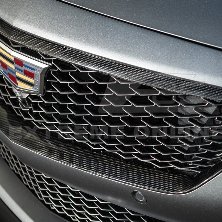 2025-Up Cadillac CT5-V Blackwing | DRY CARBON FIBER Front Lower Grille Trim Insert image 9