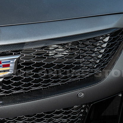 2025-Up Cadillac CT5-V Blackwing | DRY CARBON FIBER Front Upper Grille Trim Insert image 11