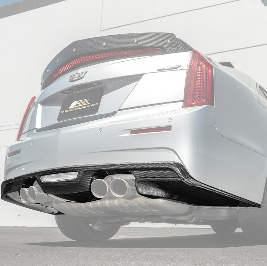 2016-19 Cadillac ATS-V Factory Style Rear Bumper Diffuser Lip image 2