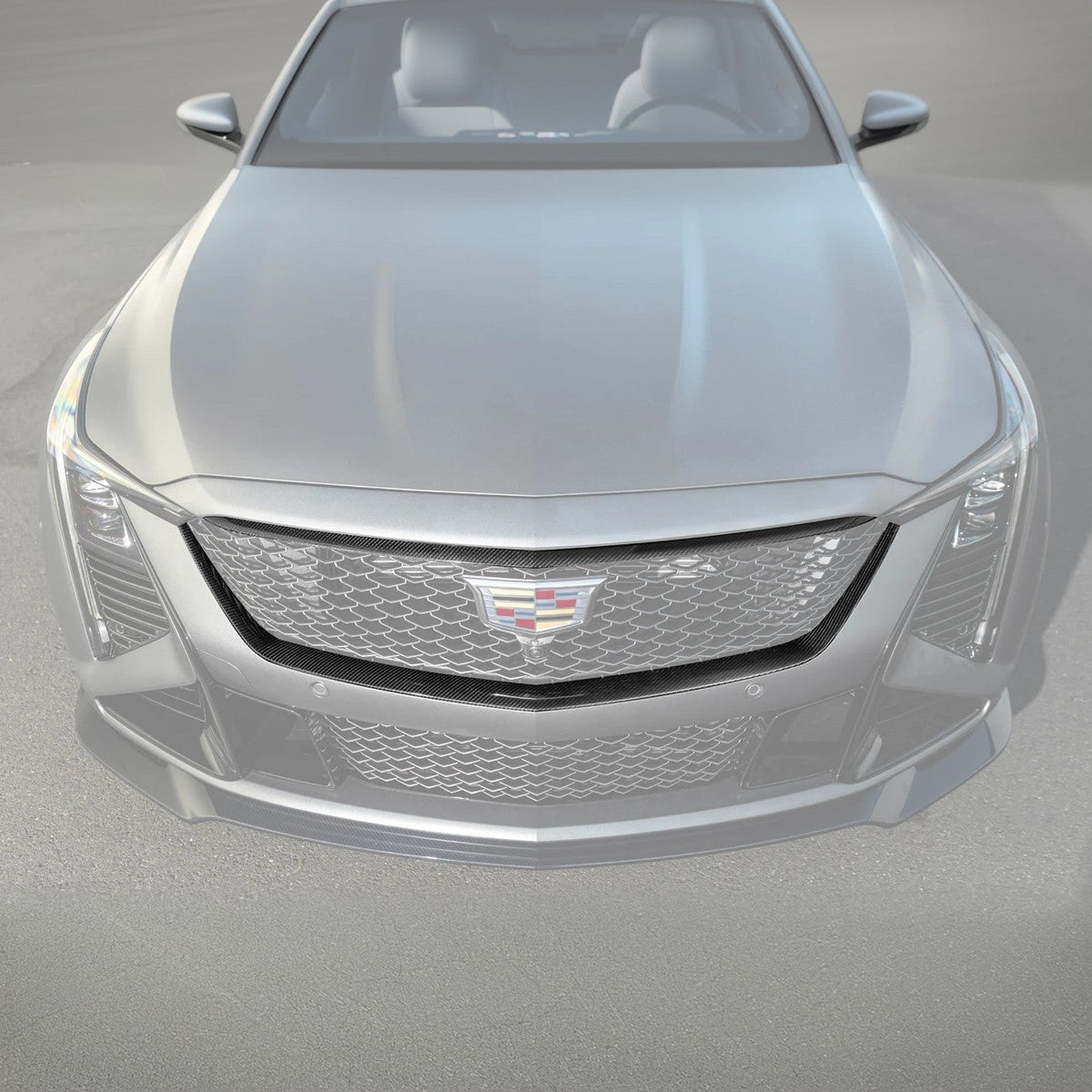 2025-Up Cadillac CT5-V Blackwing DRY CARBON FIBER Front Upper & Lower Grille Trim image 3