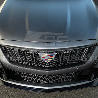 2025-Up Cadillac CT5-V Blackwing | DRY CARBON FIBER Front Upper Grille Trim Insert image 12