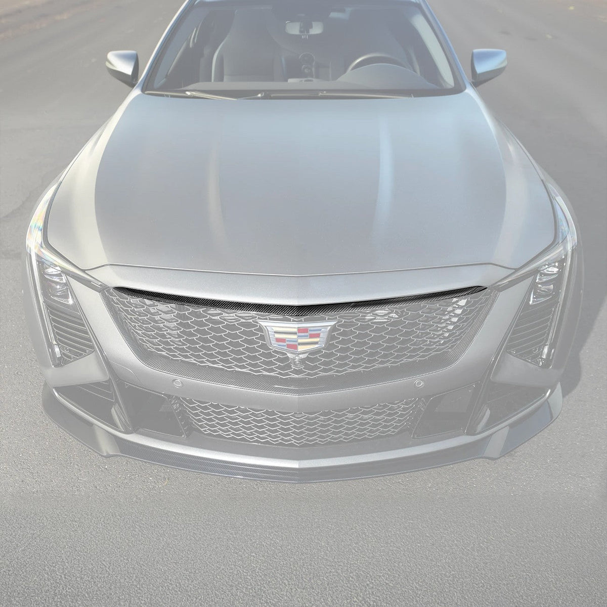 2025-Up Cadillac CT5-V Blackwing | DRY CARBON FIBER Front Upper Grille Trim Insert image 1