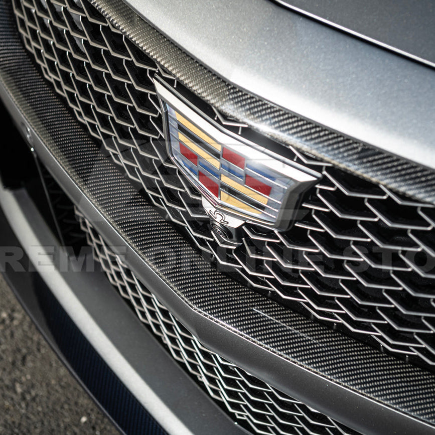2025-Up Cadillac CT5-V Blackwing DRY CARBON FIBER Front Upper & Lower Grille Trim image 10