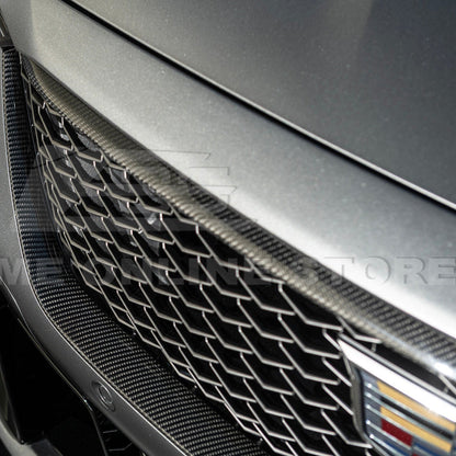 2025-Up Cadillac CT5-V Blackwing DRY CARBON FIBER Front Upper & Lower Grille Trim image 11
