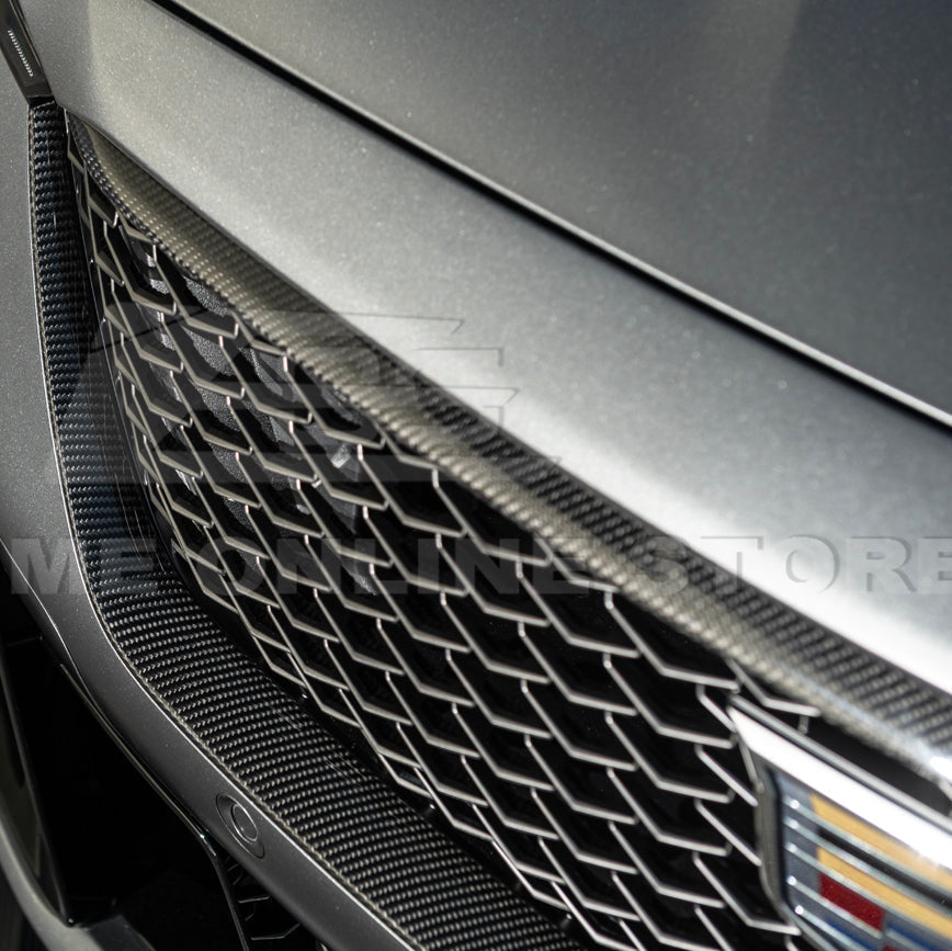 2025-Up Cadillac CT5-V Blackwing | DRY CARBON FIBER Front Lower Grille Trim Insert image 11