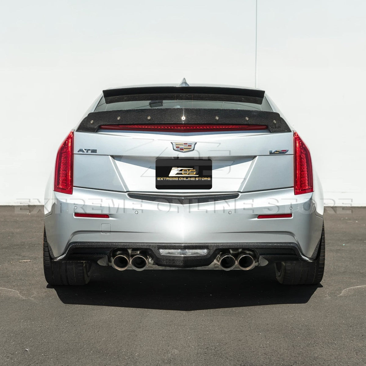2016-19 Cadillac ATS-V Factory Style Rear Bumper Diffuser Lip image 4