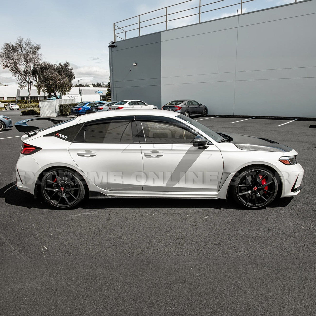 2022-Up Honda Civic Type R Carbon Fiber Side Skirt Rocker Panels image 4