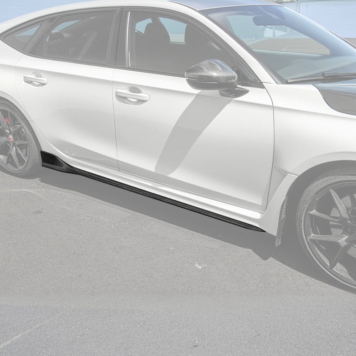 2022-Up Honda Civic Type R Carbon Fiber Side Skirt Rocker Panels image 2