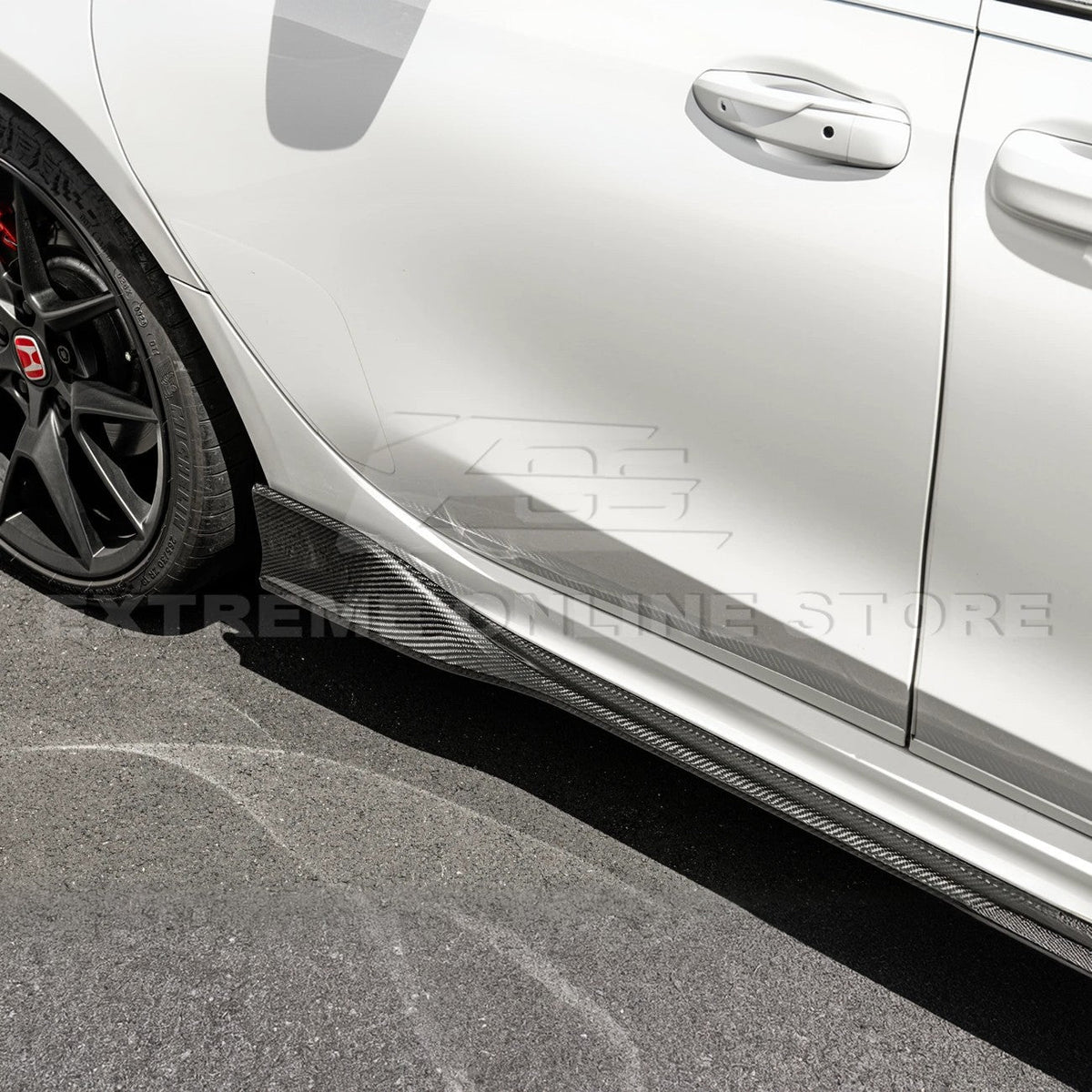 2022-Up Honda Civic Type R Carbon Fiber Side Skirt Rocker Panels image 5