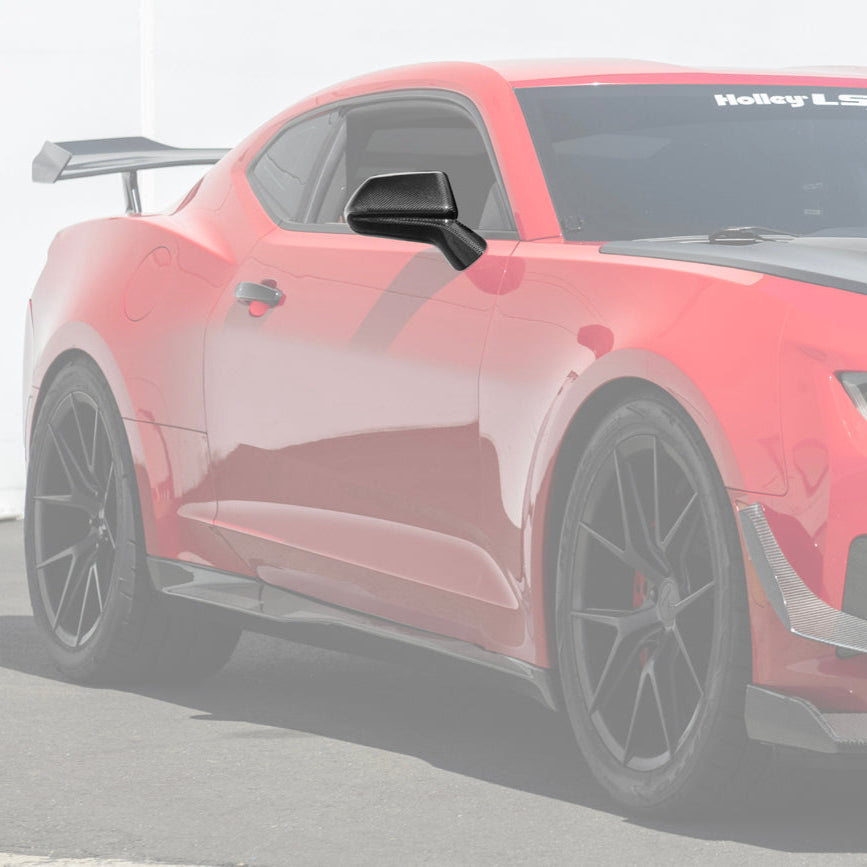 2019-24 Camaro Dry Carbon Fiber Mirror Covers image 2