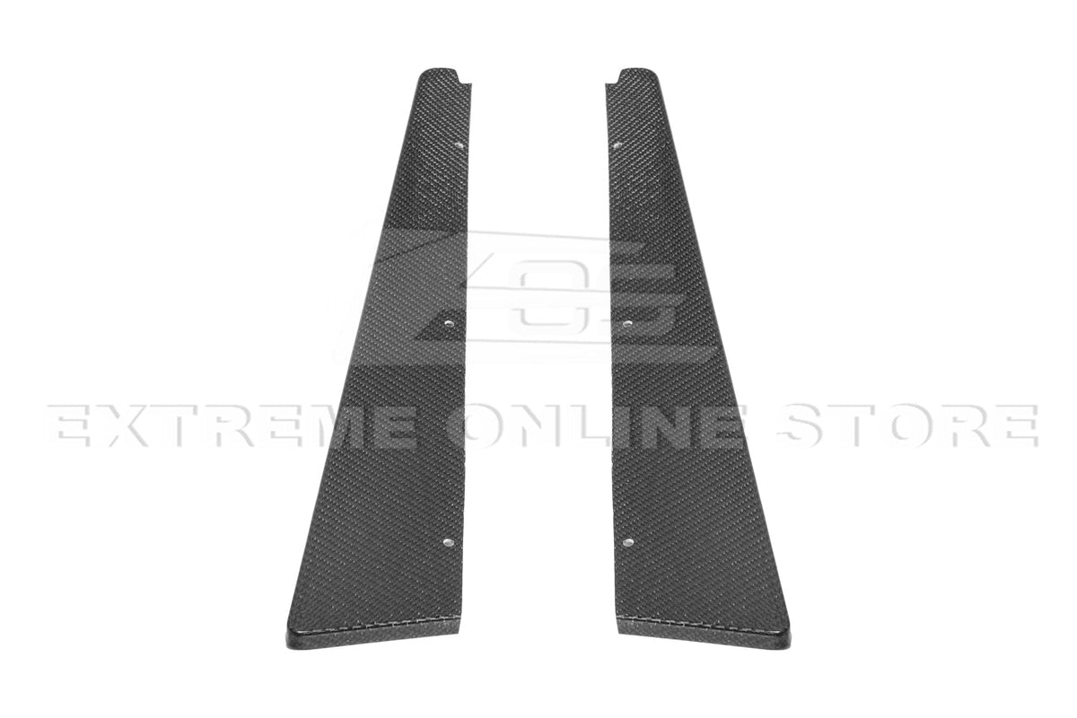 2009-15 Cadillac CTS-V Sedan Dry Carbon Fiber Rear Apron Valance Lip image 11