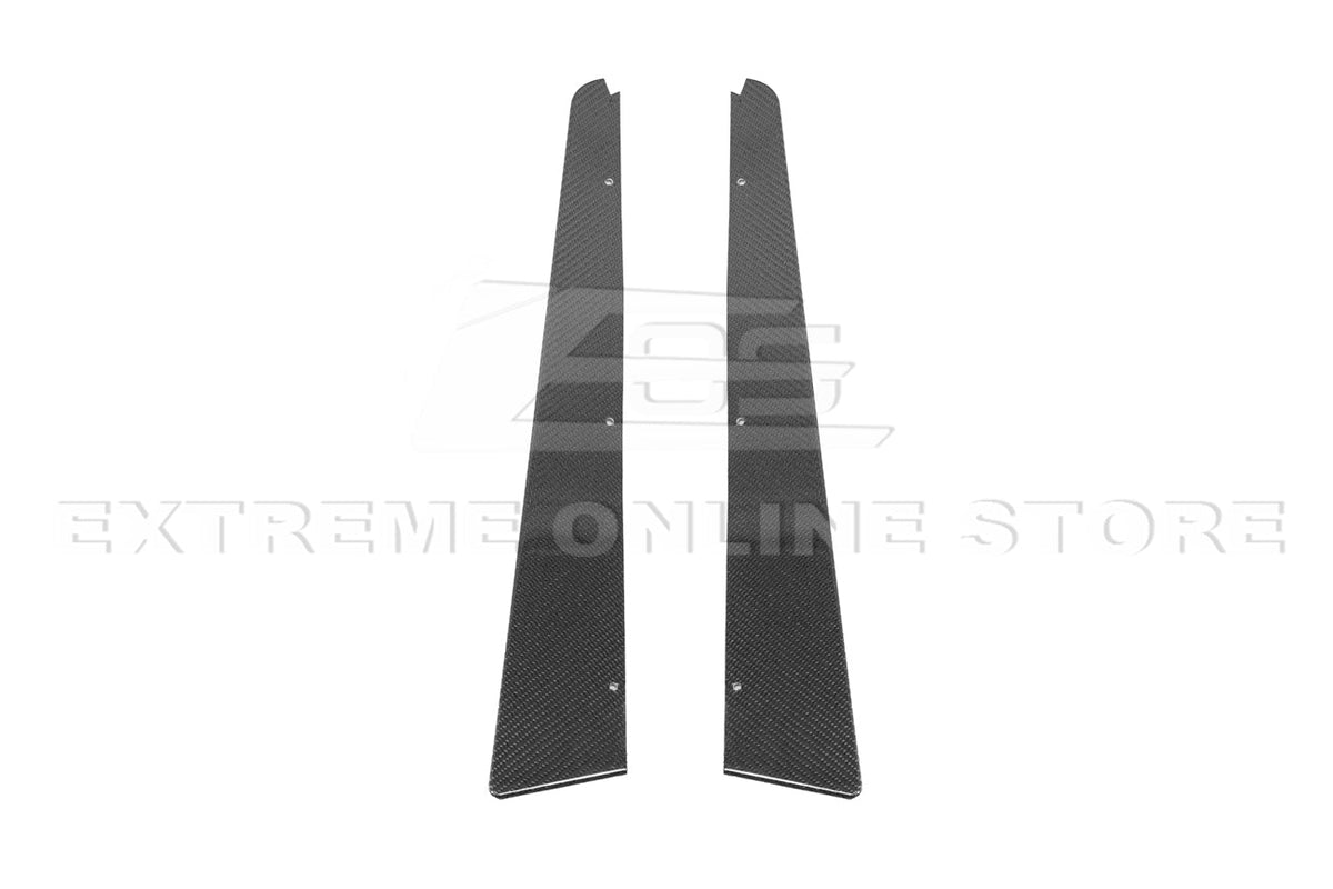 2009-15 Cadillac CTS-V Sedan Dry Carbon Fiber Rear Apron Valance Lip image 10