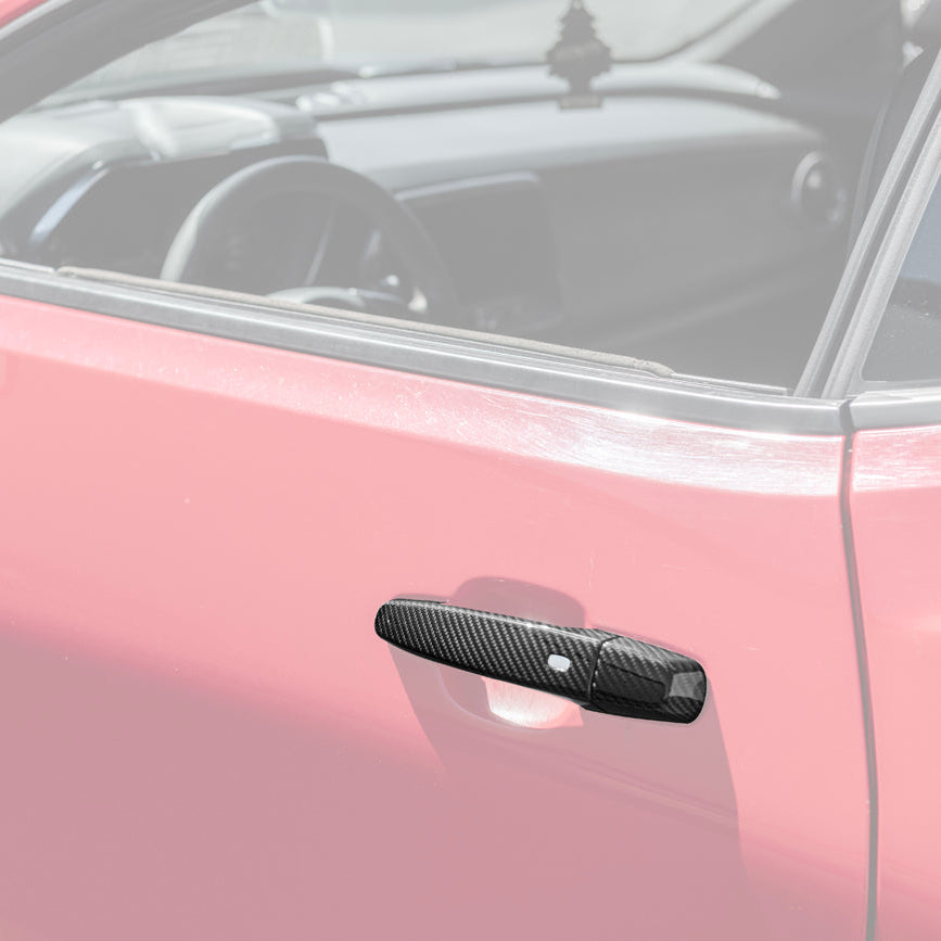 2019-24 Camaro Dry Carbon Fiber Overlay Door Handle Cover image 2