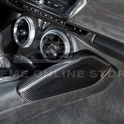 2019-24 Camaro Dry Carbon Fiber Front Side Knee Pad Panel Cover Pair image 6