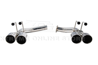 2021-Up Acura TLX Stainless Steel Muffler Delete Quad Tips Axle Back Exhaust image 7