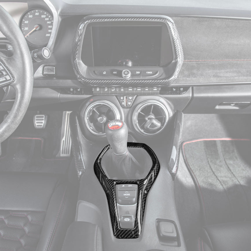 2019-24 Camaro Carbon Fiber Center Console Cover image 2