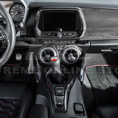 2019-24 Camaro Carbon Fiber Center Console Cover image 7