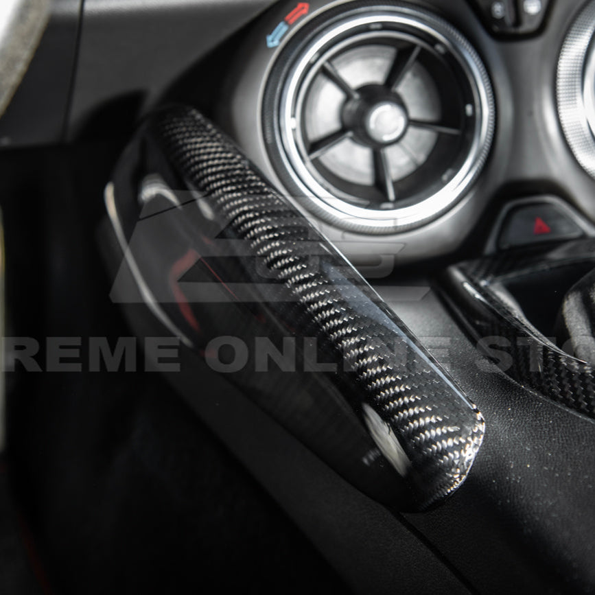 2019-24 Camaro Dry Carbon Fiber Front Side Knee Pad Panel Cover Pair image 10