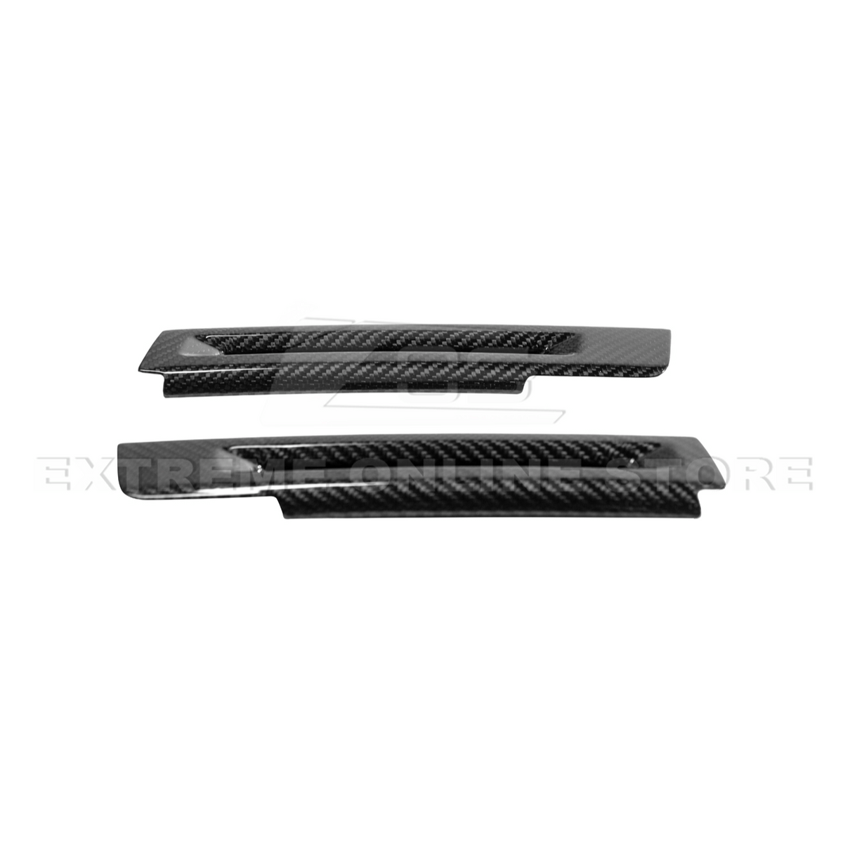 2015-Up Ford Mustang DRY CARBON FIBER Side Door Armrest Panel Trim Cover image 16