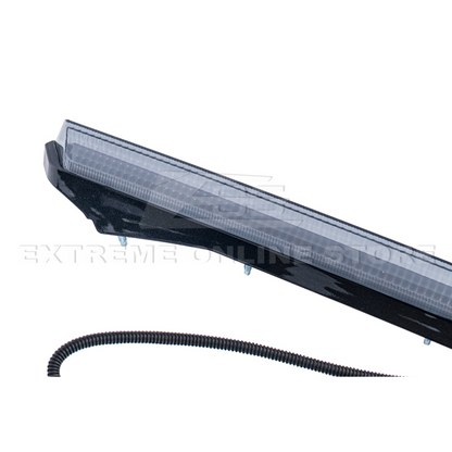2020-Up Corvette C8 DRY CARBON FIBER Sequential LED DRL Light Bar Bezel Insert image 37