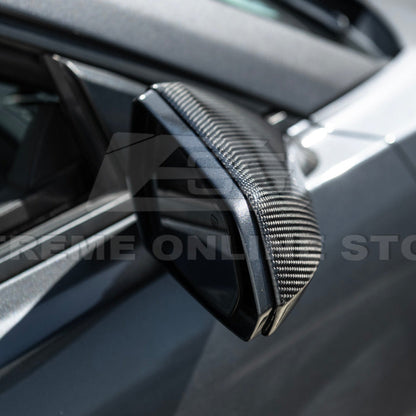 2010-15 Chevrolet Camaro Dry Carbon Fiber Mirror Cover Cap Pair image 10